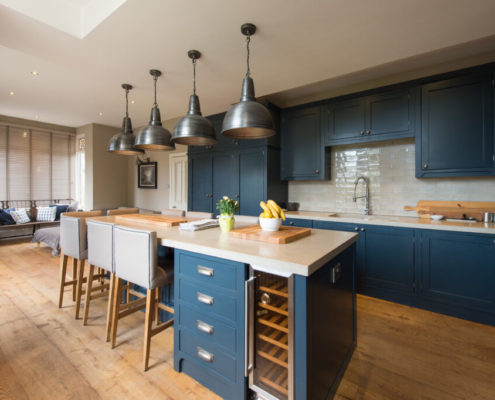 Kitchen real wood flooring